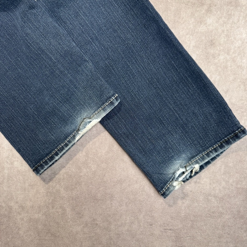 Silver Jeans Womens Size 33x35.5 Aiko Baby Boot Dark Wash Blue Denim Pants Tall - Picture 13 of 14